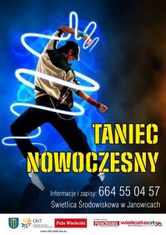 Taniec nowoczesny w świetlicy środowiskowej w Janowicach