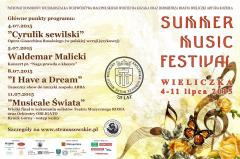 Zapraszamy na SUMMER MUSIC FESTIVAL Wieliczka 2015