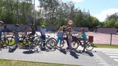 Egzamin na kartę rowerową na Miasteczku Ruchu Drodowego w Wieliczce