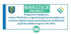 Konsultacje projektu programu współpracy MiG Wieliczka z org. pozarządowymi