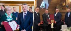 Odznaki Honorowe za wieloletnią pracę odchodzącym na emeryturę pracownikom UMiG Wieliczka