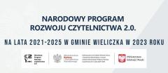 Narodowy Program Rozwoju Czytelnictwa 2.0. na lata 2021-2025 w Gminie Wieliczka w 2023 roku