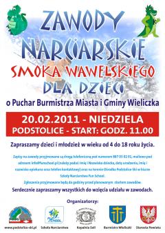 Zawody Narciarskie Smoka Wawelskiego w Podstolicach