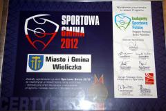 Gmina Wieliczka „Sportową Gminą 2012”