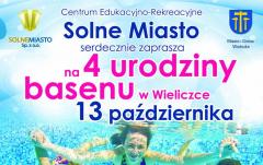 Zapraszamy na 4 urodziny basenu w Wieliczce!