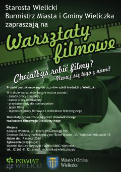 Bezpłatne Warsztaty Filmowe dla uczniów szkół średnich z Wieliczki!
